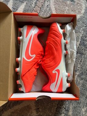 Nike Kids Vibrant Hot Lava Soccer Cleats - Neon Orange